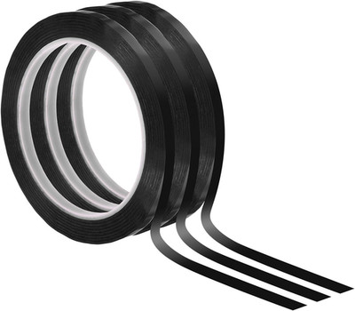 Weißwandband 5mm X 66m, 3er Pack Dünnes Whiteboard Band für Grafik Chart Markier
