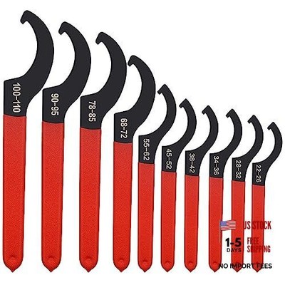 Mdvora Coilover Spanner Wrench Set, for Suspension System and Shock 10pcs