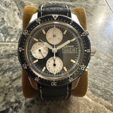 Sinn 103 Manual Chronograph Watch Reverse Panda Dial Vintage 1990s