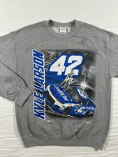 SIGNED Kyle Larson Crewneck Sweatshirt Men s ...