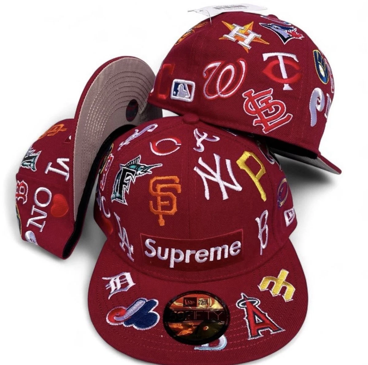 Supreme Red Hats for Men for sale | eBay
