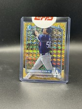 2025 BOWMAN CHROME CHING-HSIEN KO 1ST GOLD GEOMETRIC REFRACTOR 35/50 BCP-224