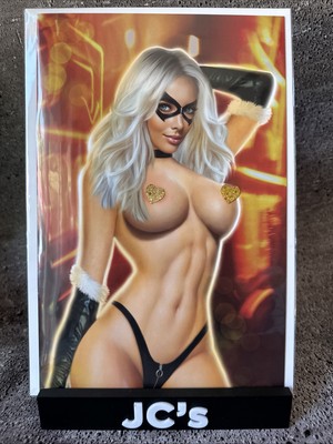 BOO KOO WOMEN OF COSPLAY CVR-B PIPER RUDICH BLACK CAT TOPLESS VIR LTD 100