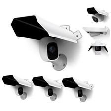 Universal Security Camera Sun Rain Cover Shield for Surveillance White 4 Pack