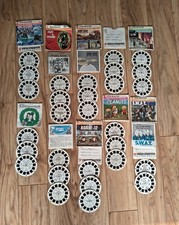 Vintage View-Master Reels Lot 29 Reels Star Trek Peanuts SWAT SeaWorld Apes