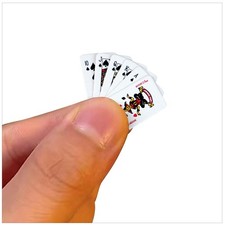 Party Spoof Fun Mini Playing Cards,Miniature Poker Game,3 Copies
