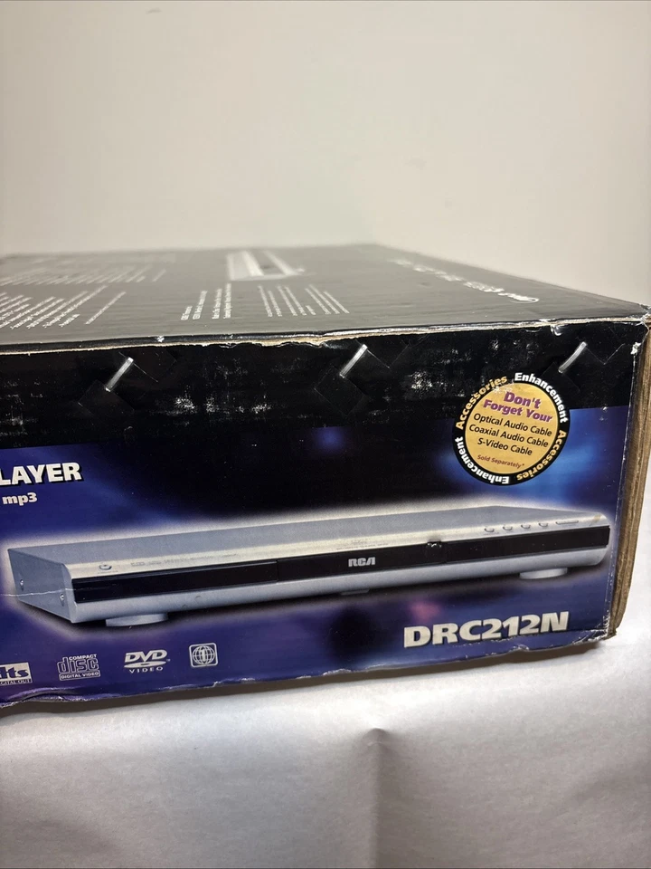 Reproductor de DVD-R/-RW/CD-R/-RW/-RW/MP3 RCA DRC212N, nuevo en caja abierta Foto 4 de 4