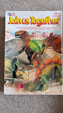 Vintage ELC Join Us Together Dinosaur 3D Dice Game 2+ Players Ages 4-7 complete