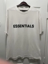 Fear of God FOG Essentials White T-Shirt Size Medium