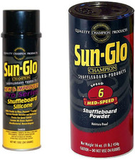 Silicone Shuffleboard Spray 12 Oz.   6 Speed Shuffleboard Powder Wax 16 Oz. 