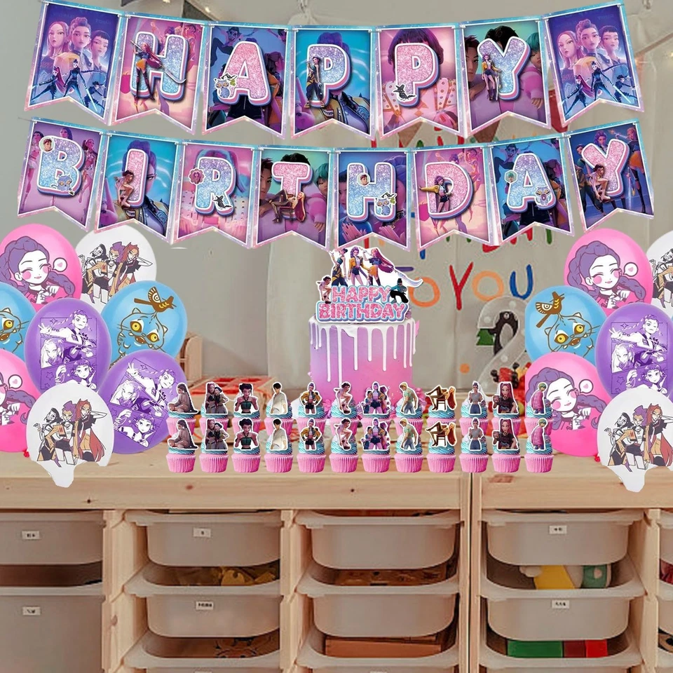 Huntrix KPop Demon Hunters Birthday Decorations Party Surprised Gifts for Girls - Image 2 of 4
