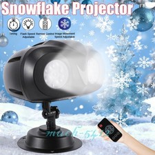 Proyector Luces Copos Nieve Xmas Decoracion De Navidad Para jard n Casa El Hogar