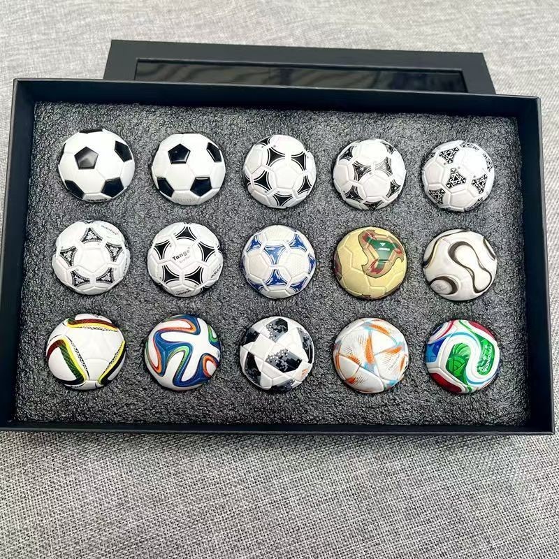 15 PCS FIFA World Cup Soccer Mini  Ball Collection 1970-2026 Set Souvenirs Gift
