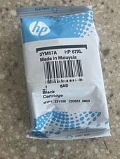 1 Genuine HP 67XL Ink Cartridge Black 3YM57A 2026