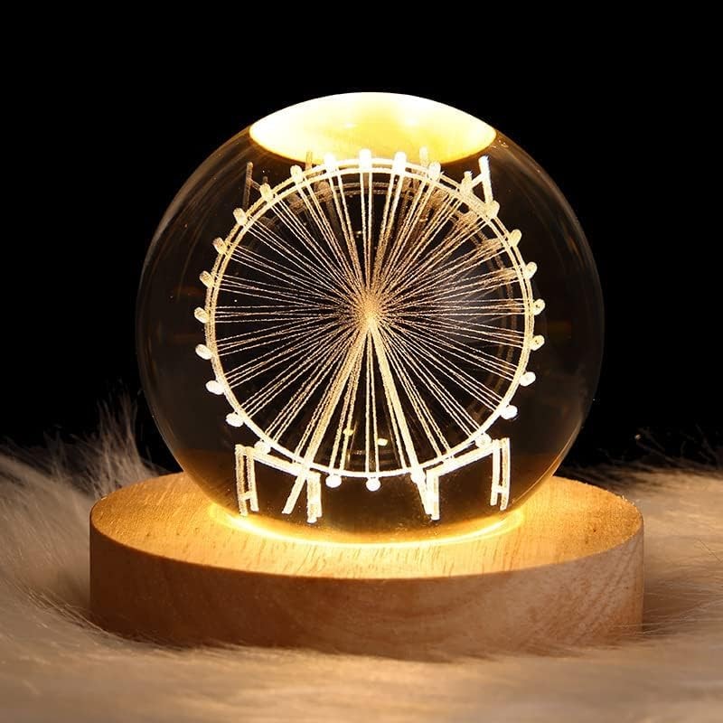 Regalo Magico: Sfera di Cristallo 3D Ruota Panoramica per Bambini