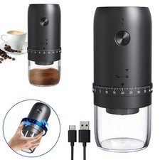 Electric Burr Coffee Grinder Cordless Portable Coffee Bean Grinder, Rechargeable
