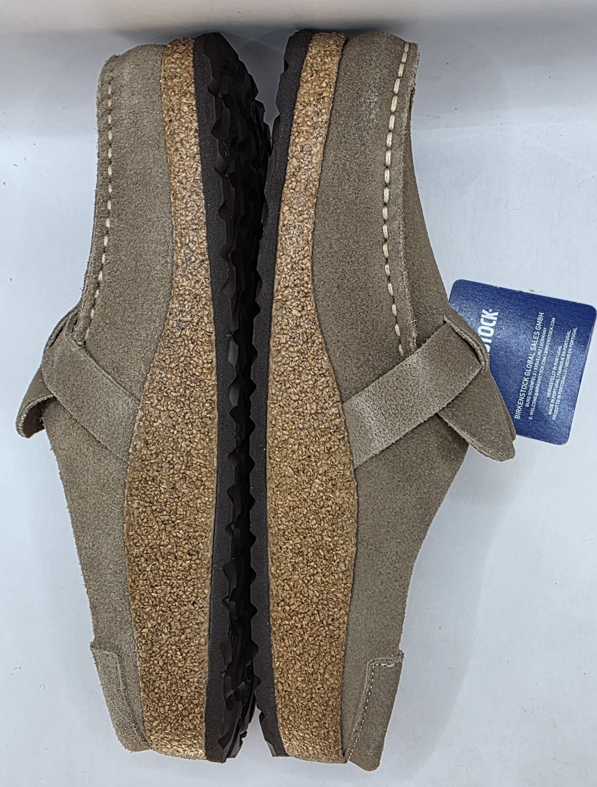 Birkenstock Buckley Moccasins Leather Suede Gray Taupe Color Narrow image 4