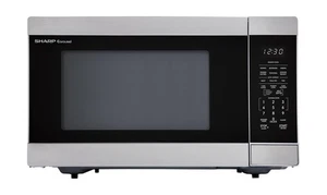 SHARP Micro-ondes de comptoir 1.6 Cu Ft 1100 Watt Table tournante amovible