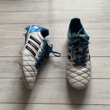 Botines de fútbol Adidas 11Pro IG0776 FG Toni Kroos azul blanco talla US 11,5 UK 11