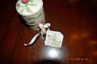 Vintage Tea for 2, 3 pc Stackable Teapot Cup Set Michael Sparks Zrike-- Roses — photo 7