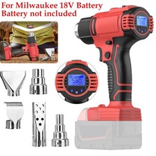 Heat Gun Fast Heating Hot Air Gun for Milwaukee M18 Battery 5 Nozzles Cordless