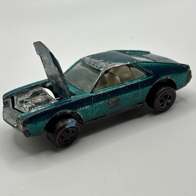 Hot Wheels Redline Custom A.M.X./AMX 1968/1969 Aqua White Int. - Made In U.S.A.