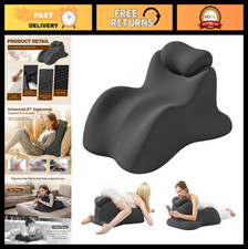Ergonomic Memory Foam Wedge Pillow for Couples  27  Support for Reading, Sleep