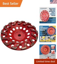 7" High Performance Diamond Grinding Wheels for Aggressive Concrete, Paint, E...