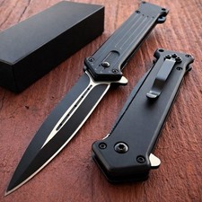 8" TAC FORCE SPRING ASSISTED FOLDING EDC TACTICAL KNIFE Blade Pocket Open