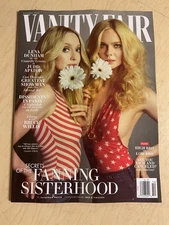 october 2025 VANITY FAIR magazine Elle & Dakota Fanning sexy Cover Bruce Willis