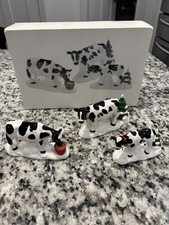 Dept 56 Snow Village A Herd of Holiday Heifer...