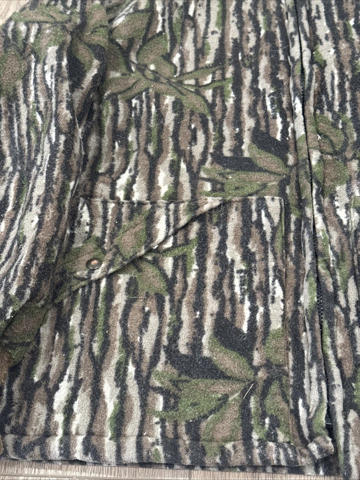 VTG 90’s Sports Afield By Walls Camo Polartuff Fleece Hunting Jacket Made In USA - Image 2 of 4