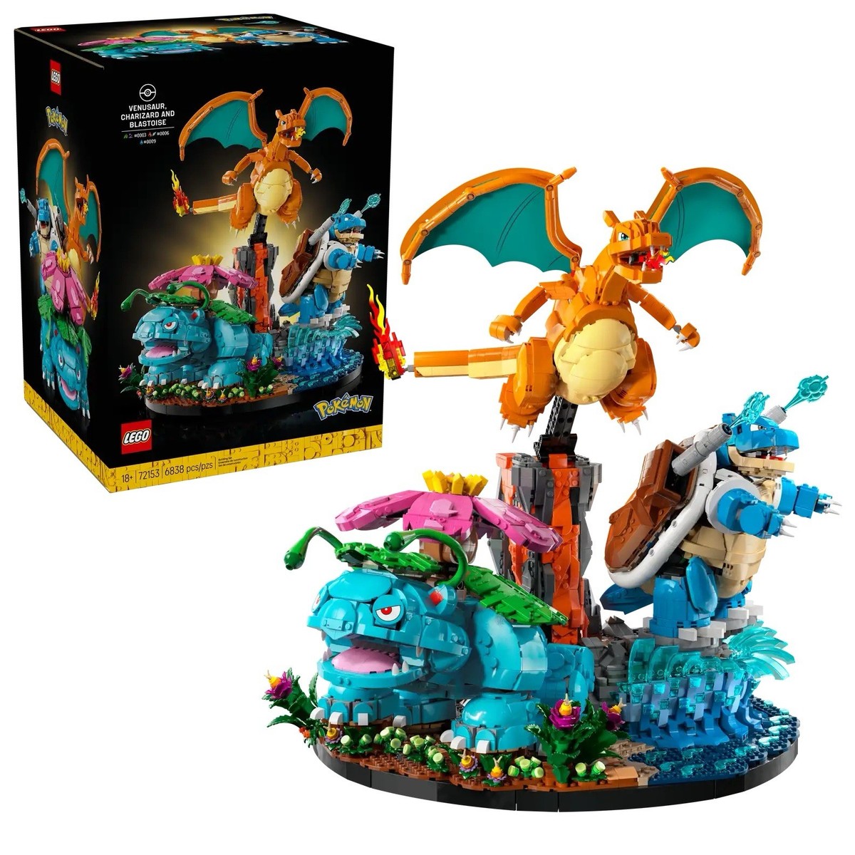 Lego Pokemon 72153 Venusaur, Charizard and Blastoise Sealed
