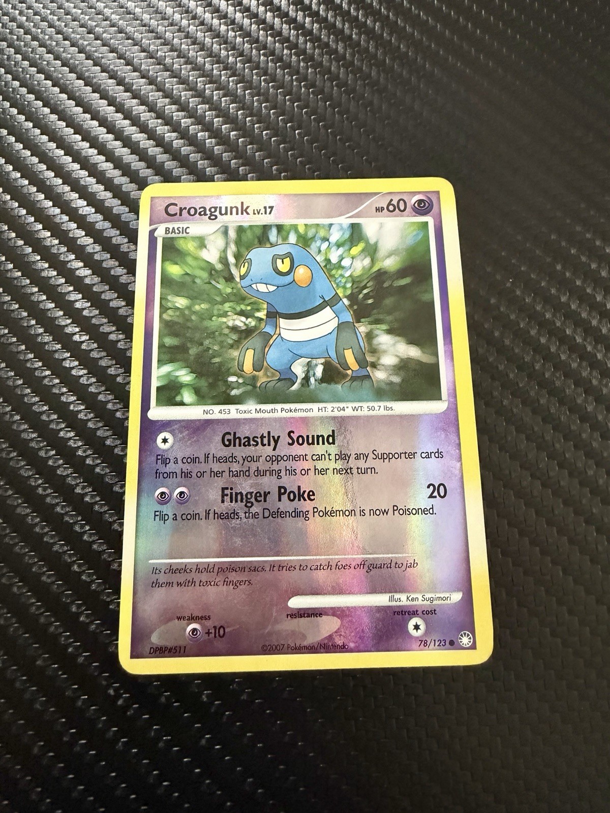 Croagunk 78/123 Mysterious Treasures Reverse Holo