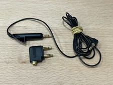 Genuine Bose QuietComfort QC 15 Headphones Cable Cord  Airplane Adapter
