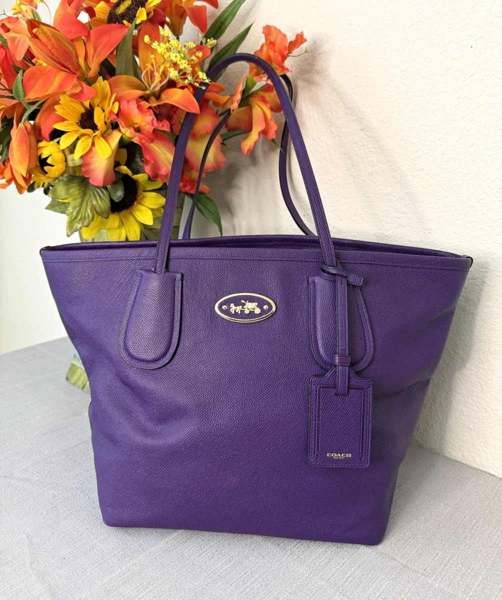 COACH トートバッグ パープル フラワー すみれ ビオラ リバーシブル 紫 COACH トートバッグ パープル フラワー すみれ ビオラ リバーシブル 紫