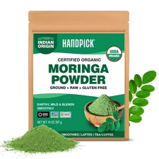 USDA Organic Moringa Powder (397G/14Oz) Pure Moringa Oleifera Leaf Powder | Auth