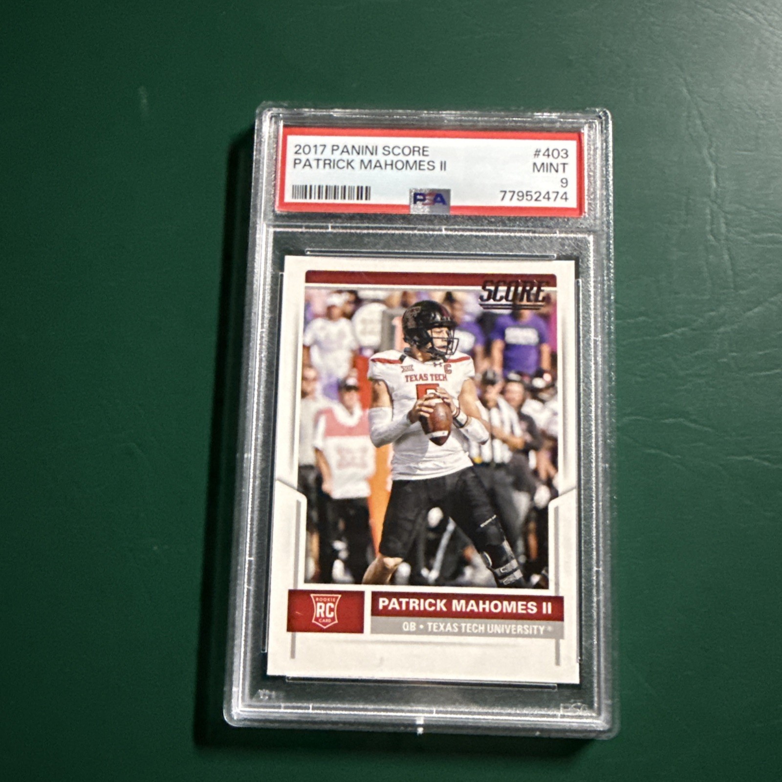 Lot Of (4) 2017 Patrick Mahomes Rookie Cards ALL PSA 9 Panini, Score, Sage view 4