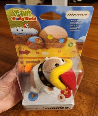Yoshi's Woolly World Yarn Poochy Amiibo NEW SEALED