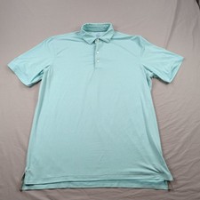 Johnnie O Shirt Men Large Teal Featherweight Performance Stretch Golf