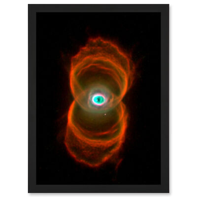 Hubble Space Telescope Planetary Nebula Mycn18 Hourglass Framed Art Print A3