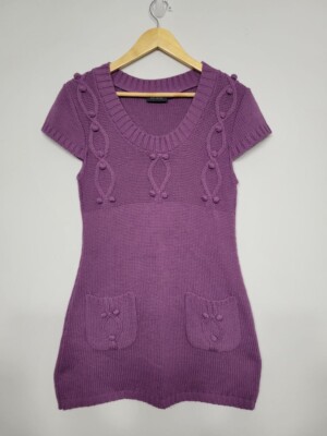 Kiabi Shortsleeve Knitted Sweater Dress, Size Large