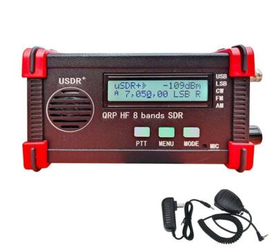 Handheld USDX USDR HF QRP SDR Transceiver SSB/CW 8-Band 5W DSP SDR +Battery+ Mic