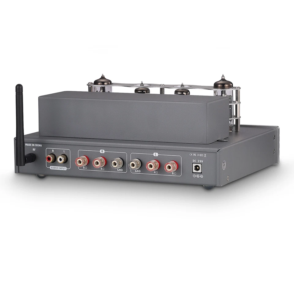 HiFi Bluetooth 5.0 Vacuum Tube Amplifier Class A Stereo Audio Amp Headphone Amp - Image 2 of 4