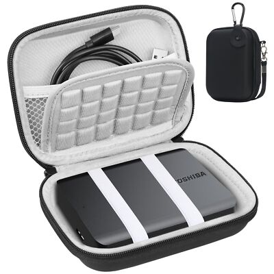 Lacdo Hard Drive Carrying Case for Toshiba Canvio Basics/Canvio Flex/Canvio A...