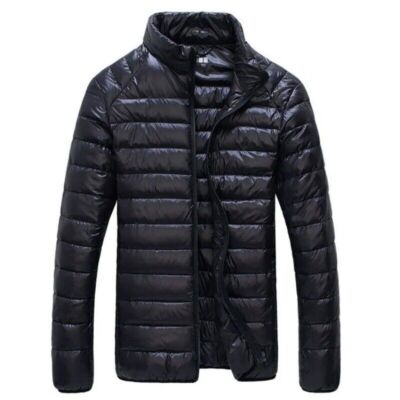 Men Winter Puffer Jacket  New Ultra Light 90% White Duck Down Jackets Coats