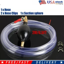 Gas Transfer Siphon Pump Gasoline Siphone Hose Oil Water Fuel Transfer Hand Pump