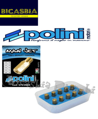 incr.2 SET POLINI 10 GETTI MASSIMO CARBURATORE CP-KEIHIN-PWK DAL 180 AL 198