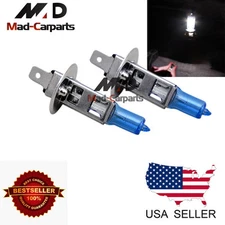 H1 100w Halogen Xenon Headlight Replacement 2x Light Bulb Lamp 6000K White 