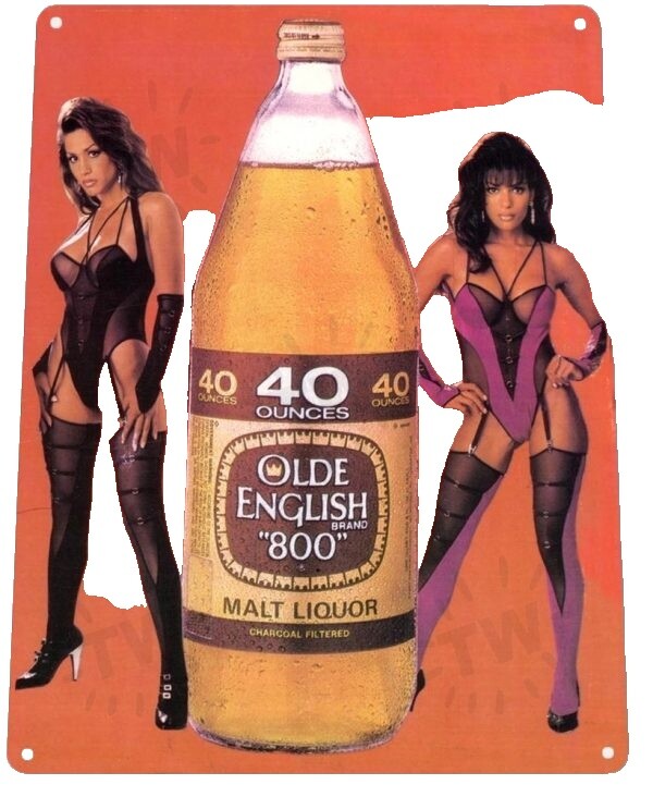 希少90s当時物 オールドイングリッシュ 800 ビンテージ ポスター 40oz Old English Beer | eBay